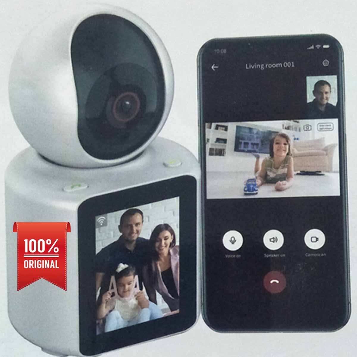 Video Calling Camera with Display for home, Office, Talk to your baby and watch them smartly, Best quality,Video Calling Camera WiFi CCTV Camera Baby Pet Monitor Mobile Phone Wireless SD Card Camera f