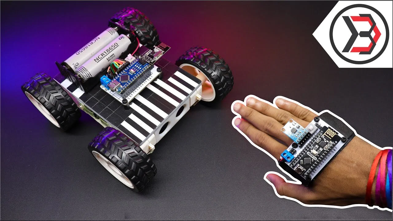 Hand Gesture Car Using Arduino