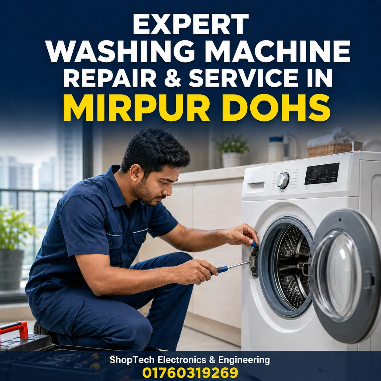 Mirpur DOHS Washing Machine Repair & Service | Fast & Reliable