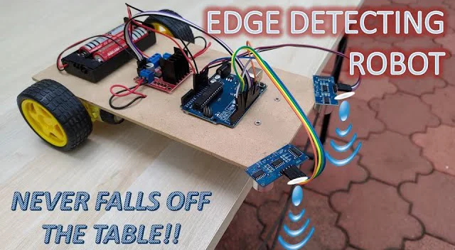 Edge avoidance robot that never falls off the table